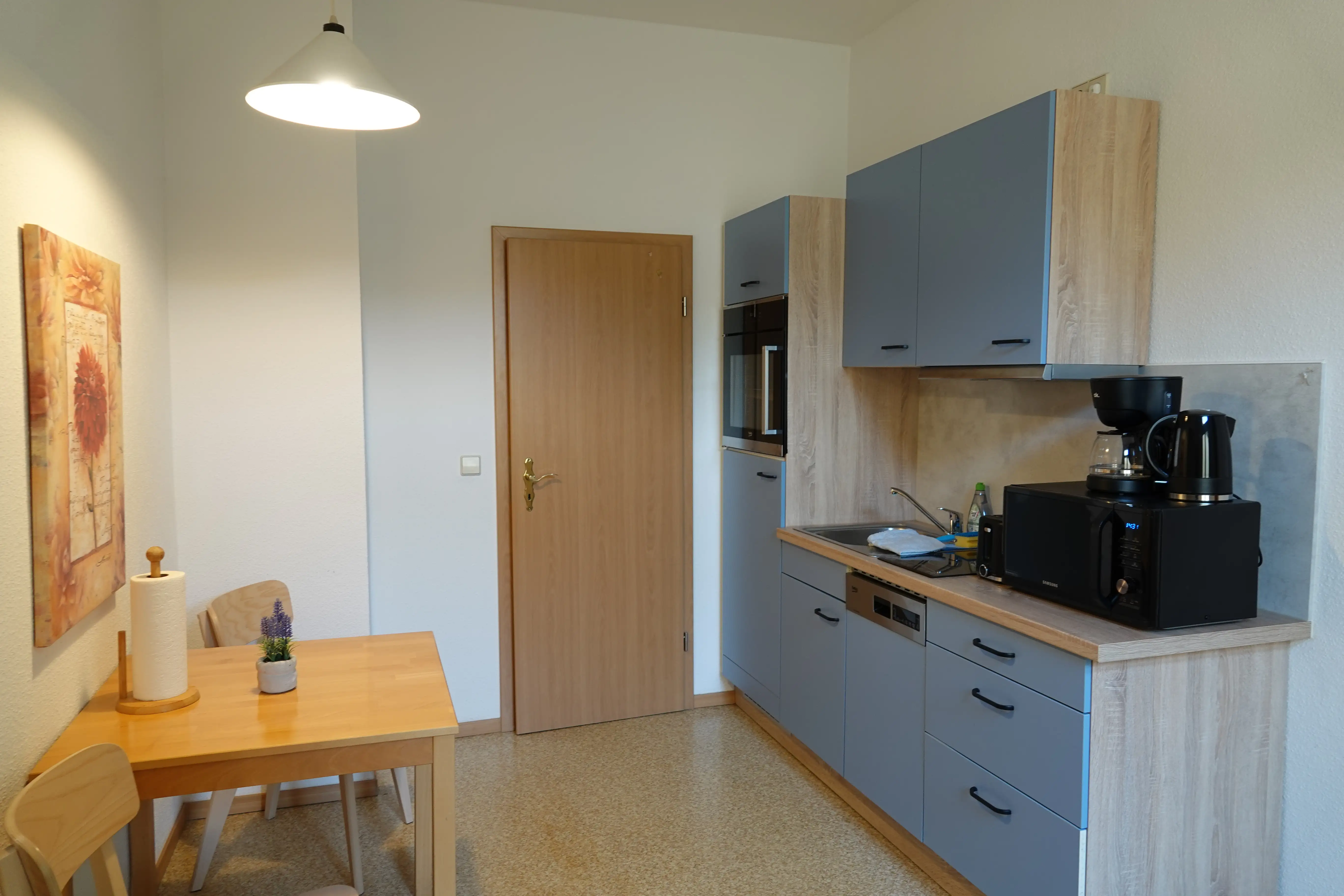 Essbereich im Apartment in Weimar