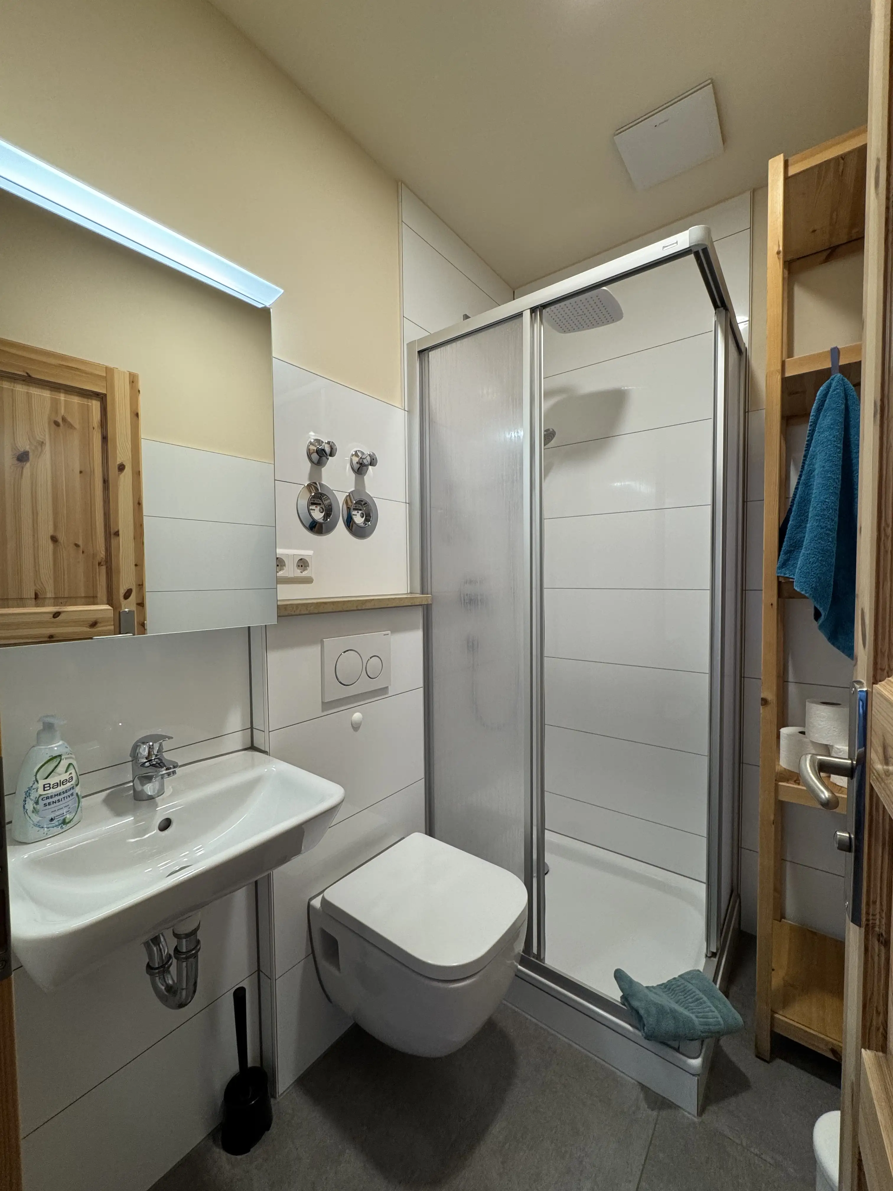 Badezimmer des Apartements für 2 Personen